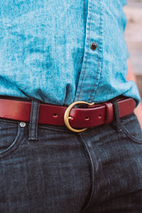 The Crescent Buckle with 1 1/4" Belt - 1 of 2